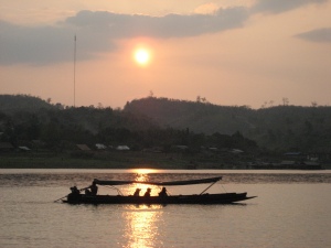 Thai boat on Lake